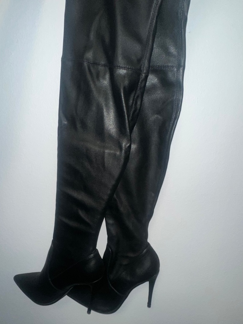 Black Steve Madden Dominique thigh-high boots